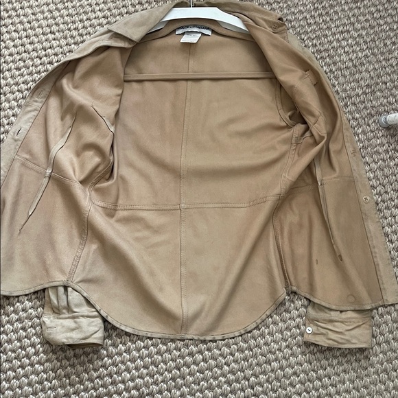 Dolce & Gabbana Camel Suede Button-Up Shirt